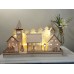 Christmas Village Light up wooden decoration with LED lights